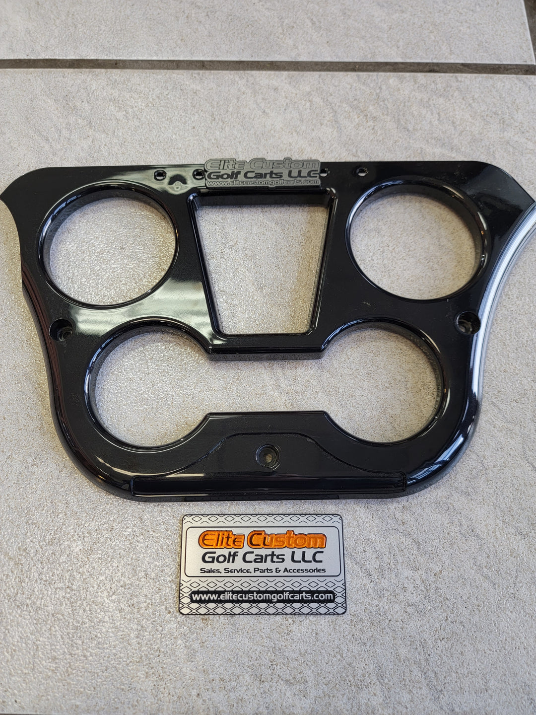 Evolution Golf Cart Speed Black Cupholder Insert Fits Classic Pro, Classic Plus, Forester, Carrier Models