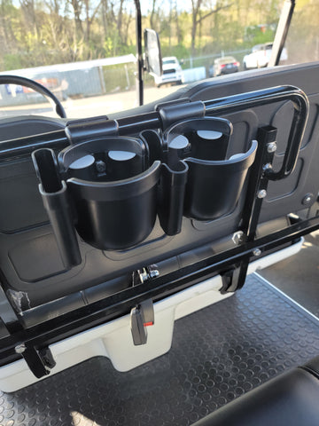 Evolution Golf Cart Cupholders for Middle Seat on Carrier & Forester 6 Plus Models