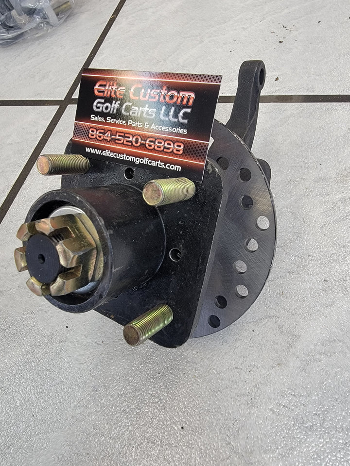 Evolution Golf Cart Front Hub &amp; Spindle Assembly for Hydraulic Brake Fits Forester &amp; Carrier Models