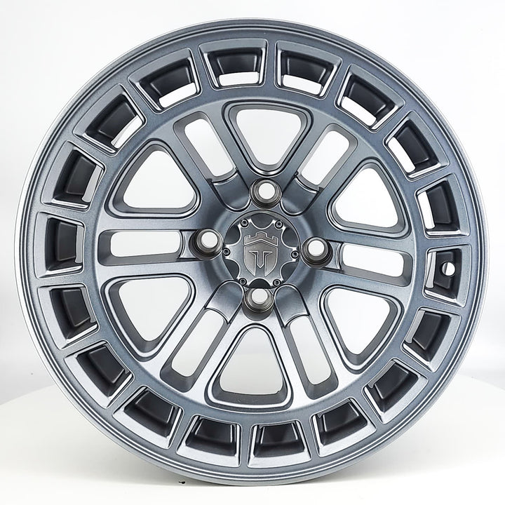 EMPIRE QUEST QGRY MATTE GREY 14" X 23" GOLF CART 14"  WHEELS 14x23" PROWLER ALL TERRAIN TIRES (SET OF 4) optional Lugs