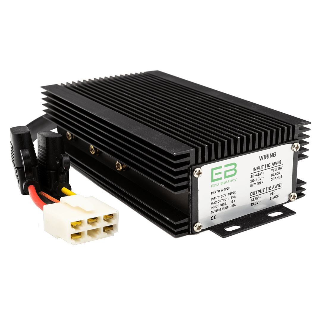 Eco Battery 36 Volt 13.5 Volt 25 Amp DC-DC 12V Converter 35V-45V Input Voltage