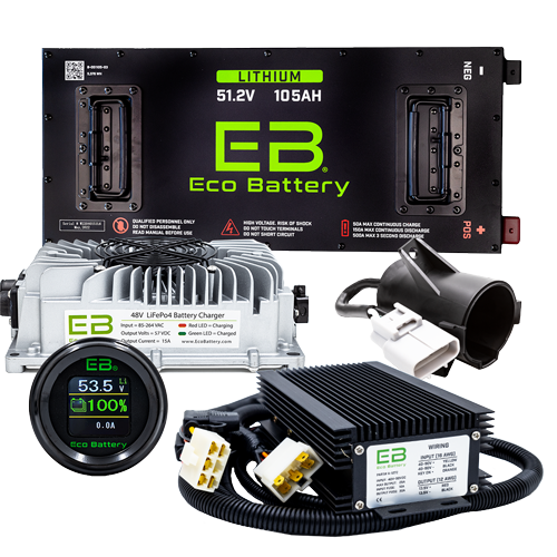 Eco Battery LIFEPO4 Lithium 48v 105ah Skinny Bundle