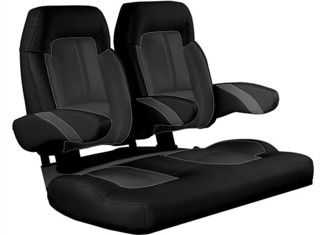 Ezgo Golf Cart American Sportster High Back Premium Seats w/Armrest fits Ezgo Golf Carts