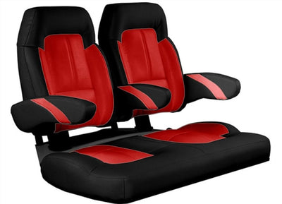 Ezgo Golf Cart American Sportster High Back Premium Seats w/Armrest fits Ezgo Golf Carts
