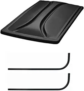 Universal 80" Extended Golf Cart Roof Kit- Black for EZGO TXT Golf Carts Double Take Brand Includes: (Roof, Front Mounting Brackets, & Rear Struts / Candy Canes)