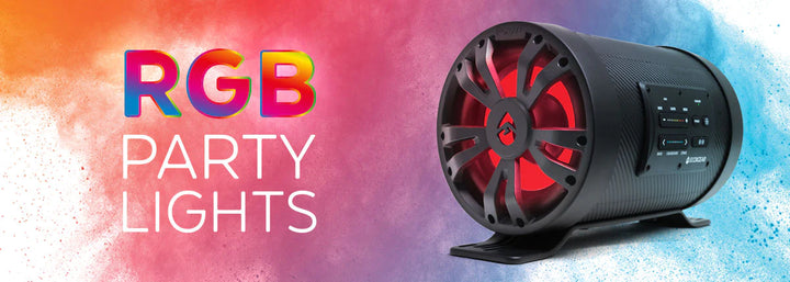 Ecoxgear ExtremeSub ES08 Weather-proof 500-watt powered tube enclosure with one 8" 4-ohm subwoofer and 8" passive speaker