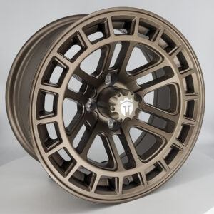 EMPIRE QUEST QBRZ MATTE BRONZE 14" X 23" GOLF CART 14"  WHEELS 14x23" PROWLER ALL TERRAIN TIRES (SET OF 4) optional Lugs