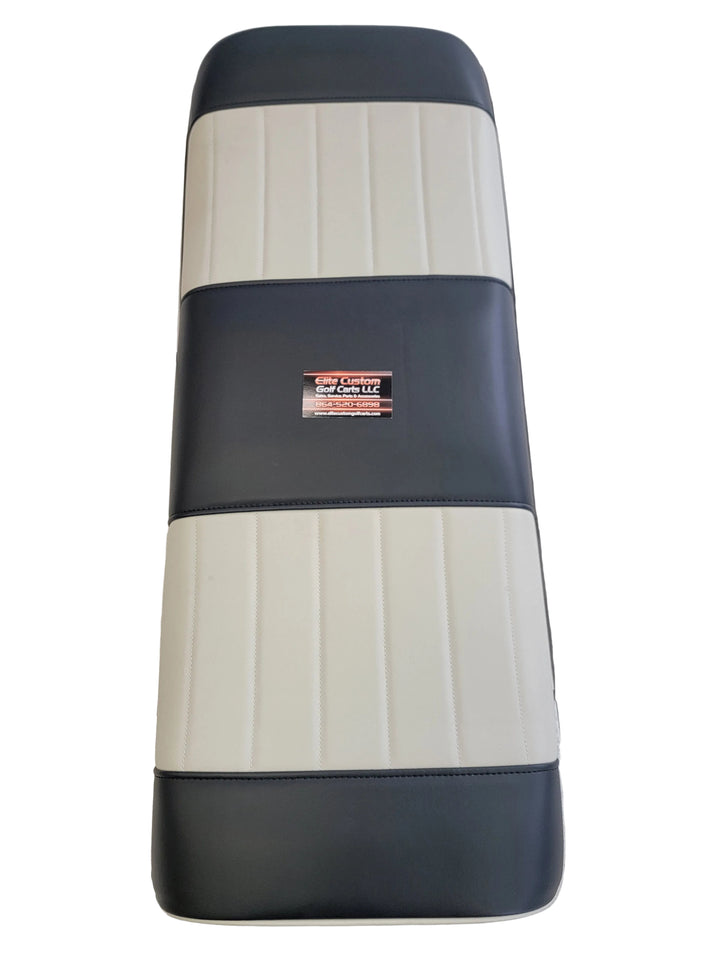 Evolution Golf Cart Rear Seat Bottom Cushions Black with White Stripe