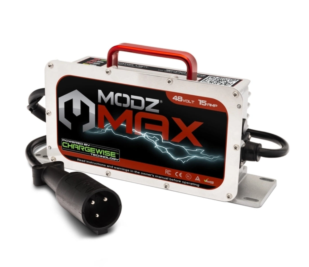 MODZ® MAX48 15 AMP CLUB CAR BATTERY CHARGER FOR 48 VOLT GOLF CARTS
