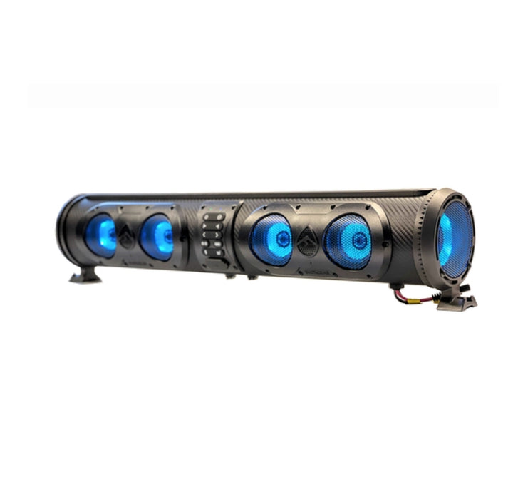 Ecoxgear SoundExtreme SE26 Amplified Powersports Bluetooth 8 Speaker Soundbar Waterproof Sandproof with LED Lighting 500 Watts of Peak Power
