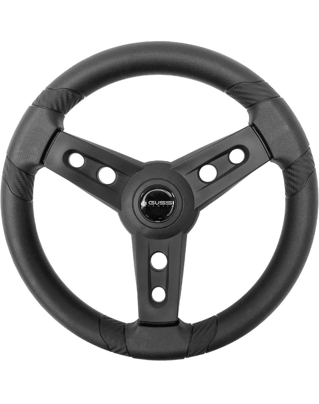 Gussi Italia E-Z-Go Golf Cart Steering Wheel - Lagana Premium Steering Wheel for EZ-GO