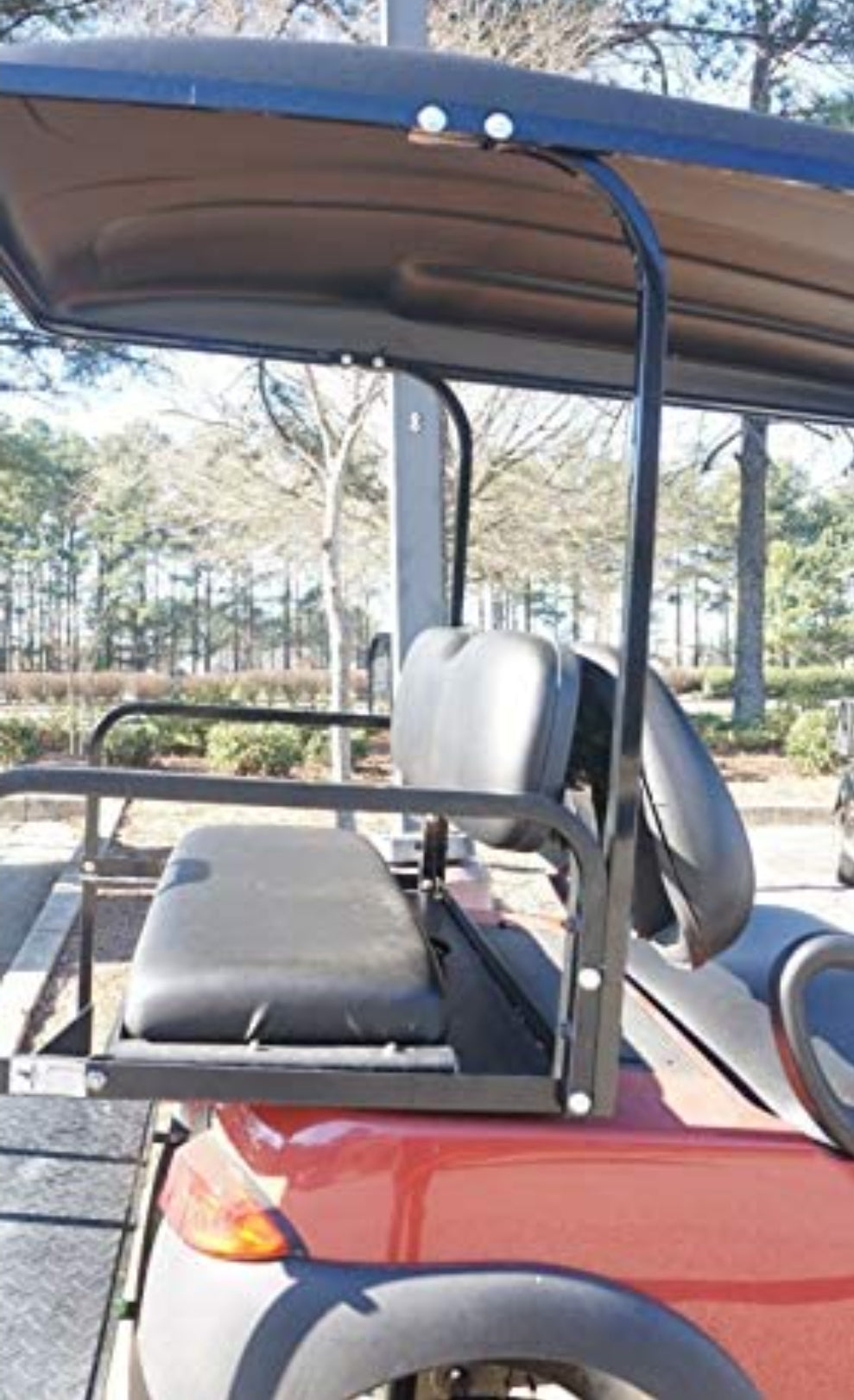 Universal Rear Strut Supports/Candy Canes for Golf Carts with Extended Roof