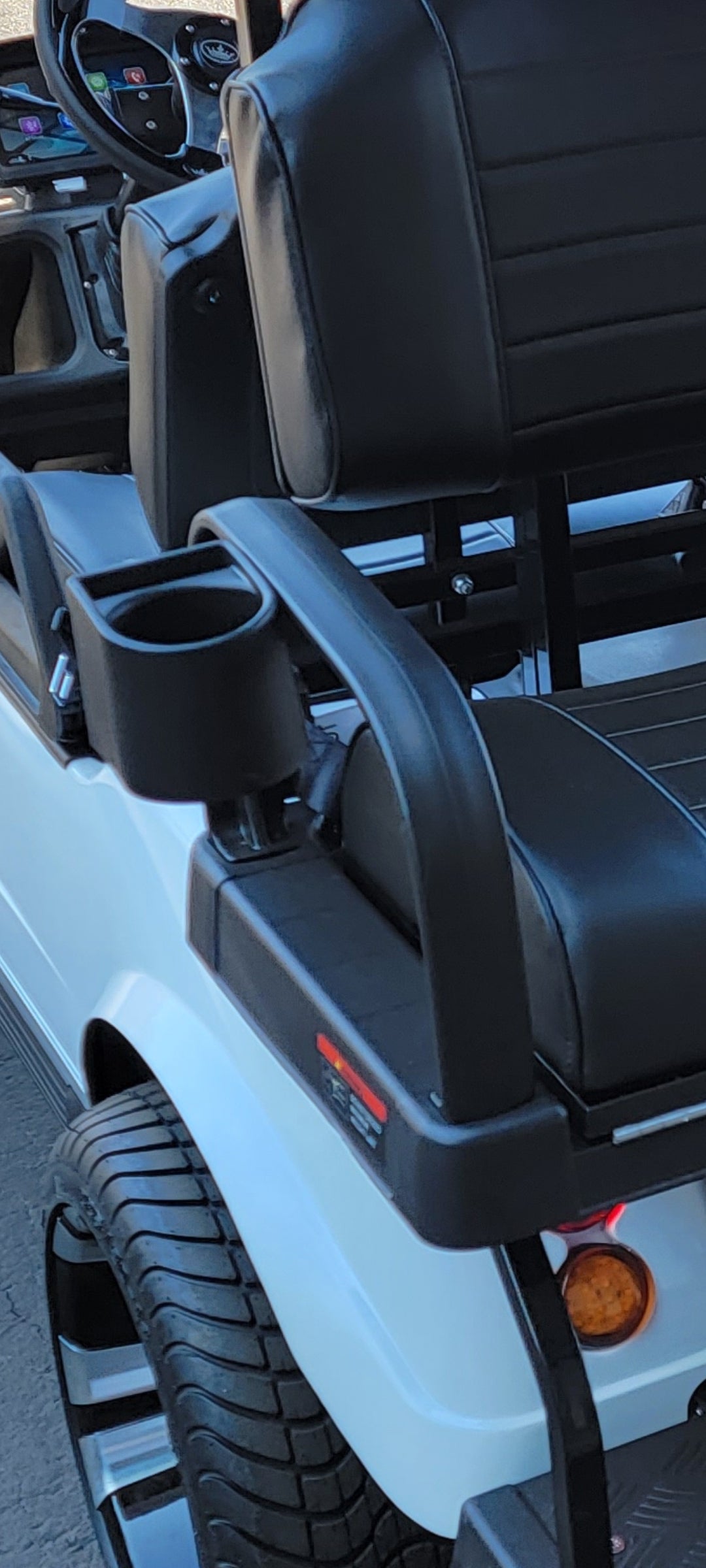 Evolution Golf Cart Cupholders for Rear Seat