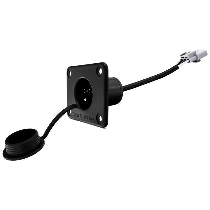 Ezgo TxtCharger Receptacle Replacement Plug with New 3 Pin Plug