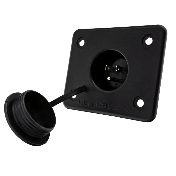 Ezgo TxtCharger Receptacle Replacement Plug with New 3 Pin Plug