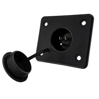 Ezgo Charger Receptacle Replacement Plug with New 3 Pin Plug