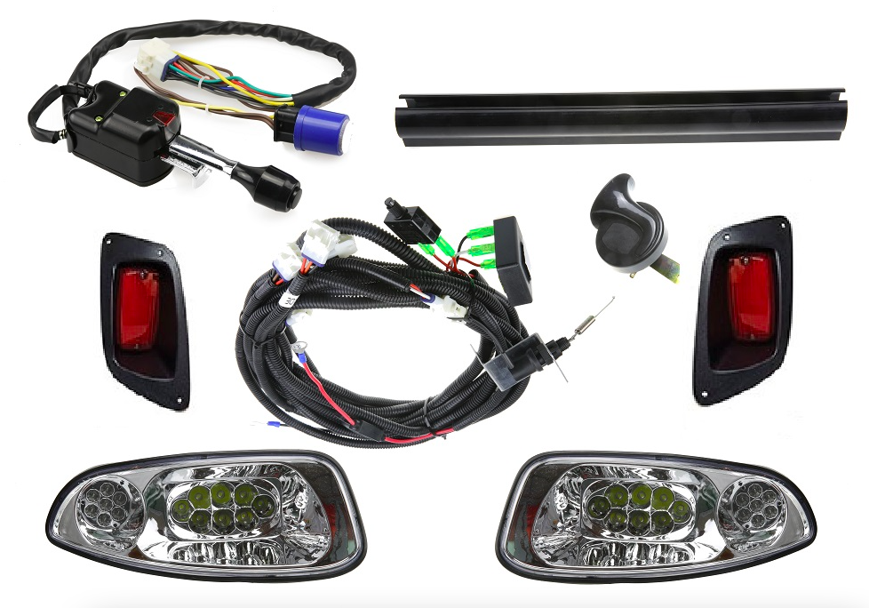 EZGO RXV Golf CART Deluxe Street Legal All LED Light KIT 2016 - Presen ...